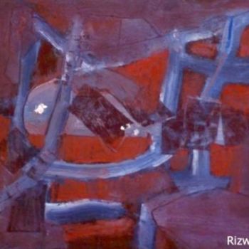 Pittura intitolato "Life in Abstraction" da Rizwan Ali, Opera d'arte originale, Olio