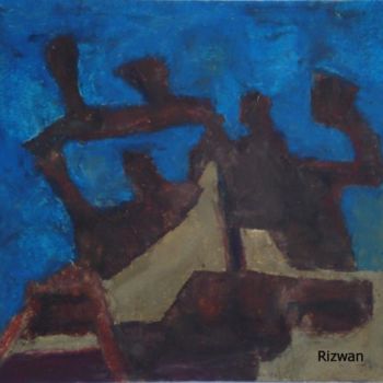 Painting titled "The Shadows" by Rizwan Ali, Original Artwork, Oil