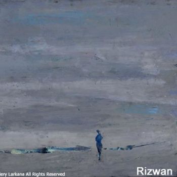 Pintura intitulada "Loneness" por Rizwan Ali, Obras de arte originais, Óleo