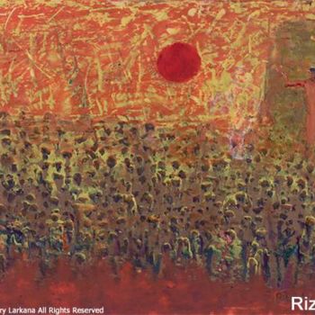 Painting titled "The rising" by Rizwan Ali, Original Artwork, Oil