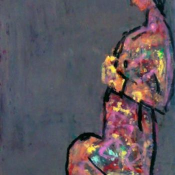 Malerei mit dem Titel "The women" von Rizwan Ali, Original-Kunstwerk, Öl