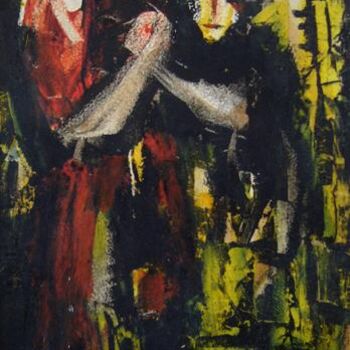 Painting titled "The love" by Rizwan Ali, Original Artwork, Oil