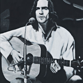 Painting titled "James Taylor" by R J Burgon, Original Artwork