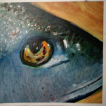 Malerei mit dem Titel "fish eye" von Dude Obvious!, Original-Kunstwerk