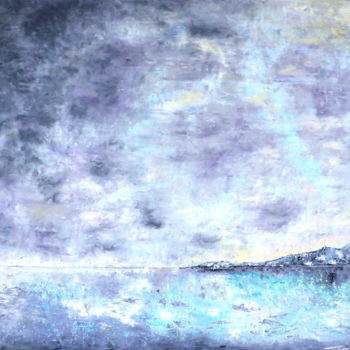 Painting titled "Brume" by Régine Lamotte Doncieux, Original Artwork, Oil