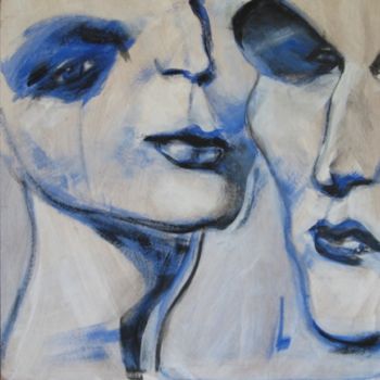 Painting titled "sisters 9pefp" by Richard Herr, Original Artwork, Acrylic