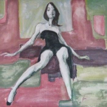 Painting titled "white legs 13pefp" by Richard Herr, Original Artwork, Acrylic