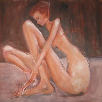 Malerei mit dem Titel "LONG LEGS (121nfp)" von Richard Herr, Original-Kunstwerk