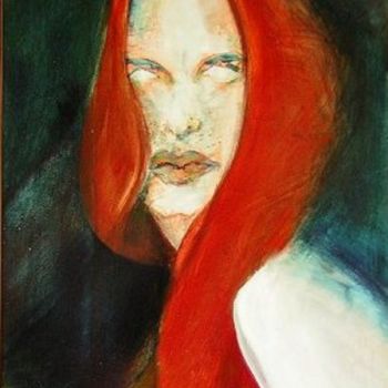 Pintura intitulada "Woman Without 29pfp" por Richard Herr, Obras de arte originais, Acrílico