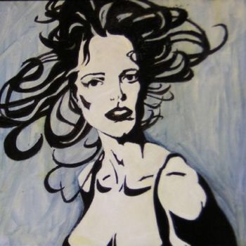 Painting titled "She #4 31pfp" by Richard Herr, Original Artwork, Acrylic