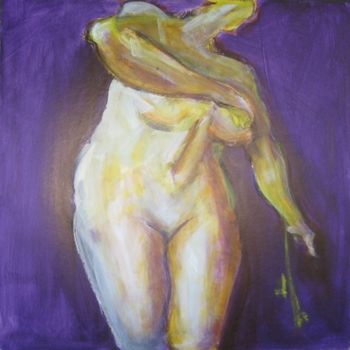 Painting titled "Mood Purple FNP61" by Richard Herr, Original Artwork, Acrylic