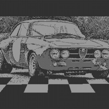 Digital Arts titled "ALFA ROMEO GTAM C64…" by Rm64, Original Artwork, 2D Digital Work