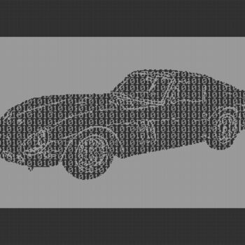 Grafika cyfrowa / sztuka generowana cyfrowo zatytułowany „FERRARI GTO BINARY…” autorstwa Rm64, Oryginalna praca, 2D praca cy…
