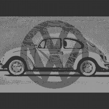 Digital Arts titled "VW BEETLE C64 PIXEL…" by Rm64, Original Artwork, 2D Digital Work