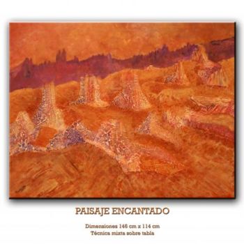 Painting titled "PAISAJE ENCANTADO" by Rosa Marín Soto, Original Artwork