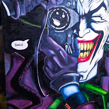 Painting titled "Joker" by Roberto Monterola Jr., Original Artwork, Oil