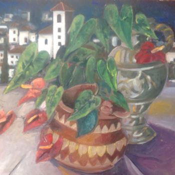 Painting titled "Bodegon-del-Albaici…" by Martiche, Original Artwork