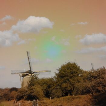 Fotografia intitulada "Dutch mill" por Rob Arbouw, Obras de arte originais