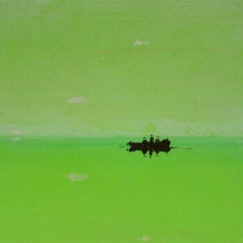 Painting titled "lake in spring 2005" by Rob Arbouw, Original Artwork, Other