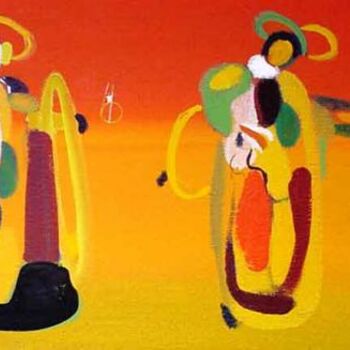 Pintura titulada "Trio yellow" por Rob Arbouw, Obra de arte original