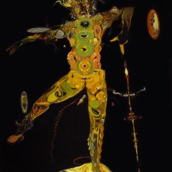 Pittura intitolato "an Intergalactic Gi…" da Rob Arbouw, Opera d'arte originale