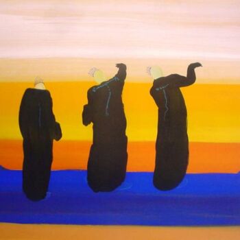 Painting titled "Three witches" by Rob Arbouw, Original Artwork