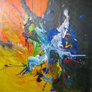 Malerei mit dem Titel "Sparkling" von Rob Koedijk, Original-Kunstwerk, Öl