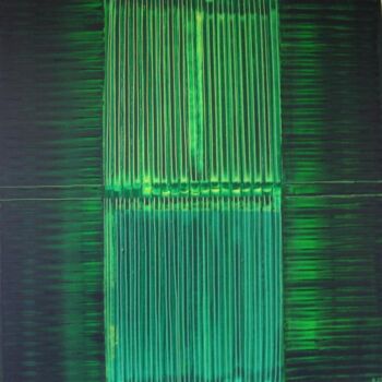 Schilderij getiteld "green coke" door Rob Koedijk, Origineel Kunstwerk