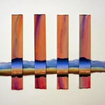 Painting titled "Vertical Horizon" by Rob Debartolo, Original Artwork