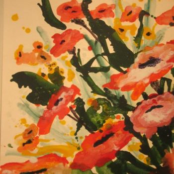 Schilderij getiteld "Poppies" door Rob Debartolo, Origineel Kunstwerk