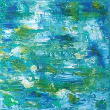 Painting titled "Peinture abstraite/…" by Robelo, Original Artwork, Acrylic