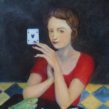 Malerei mit dem Titel "Carmen" von Boul, Original-Kunstwerk, Öl