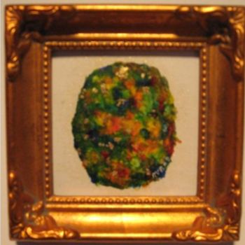 Painting titled "OPAL SERIES "D" #1" by Robert Bursik, Original Artwork, Oil Mounted on Wood Stretcher frame