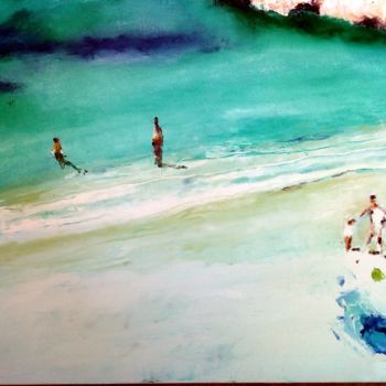 Pintura titulada "La fin de l'été" por Robert Charles, Obra de arte original, Oleo Montado en Bastidor de camilla de madera