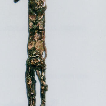 Sculpture intitulée "Le joueur de Flute…" par Robert Chevalier, Œuvre d'art originale