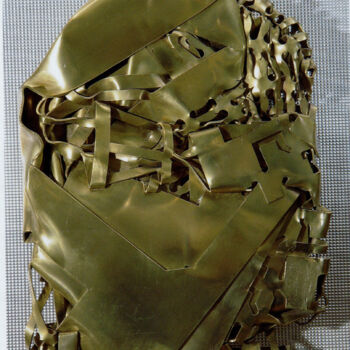 Sculpture titled "Compression 1 (lait…" by Robert Chevalier, Original Artwork