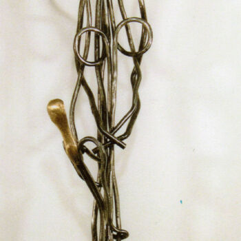 Escultura intitulada "La Famille (acier,b…" por Robert Chevalier, Obras de arte originais
