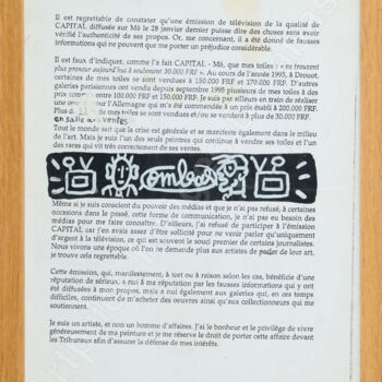 Malerei mit dem Titel "Sans titre" von Robert Combas, Original-Kunstwerk, Acryl