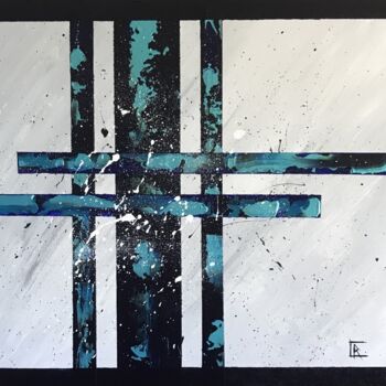 Painting titled "Abstraction" by Robert Croizet, Original Artwork, Acrylic
