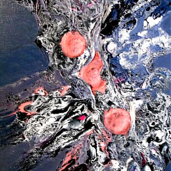 Картина под названием "Abstrait 16" - Robert Daout, Подлинное произведение искусства, Акрил