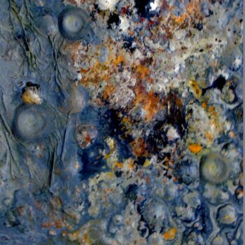 Картина под названием "Abstrait 156" - Robert Daout, Подлинное произведение искусства, Акрил Установлен на Деревянная рама д…