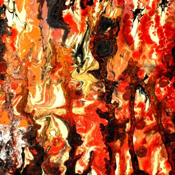 Peinture intitulée "Abstrait 217" par Robert Daout, Œuvre d'art originale, Acrylique Monté sur Châssis en bois