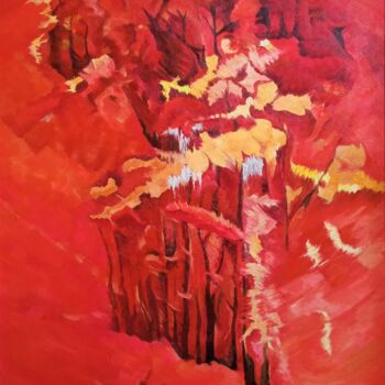 Painting titled "Autumn" by Robert Hekimyan, Original Artwork, Oil