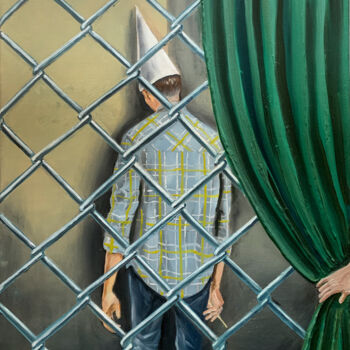 Картина под названием "Checkmate" - Robert Inestroza, Подлинное произведение искусства, Масло