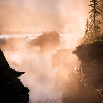 摄影 标题为“Athabasca Falls in…” 由Robert Kohlhuber, 原创艺术品, 数码摄影