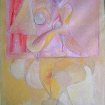 Painting titled "Femme1" by Robert Labor, Original Artwork, Oil