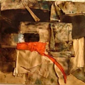 Картина под названием "Chiffon rouge" - Robert Labor, Подлинное произведение искусства