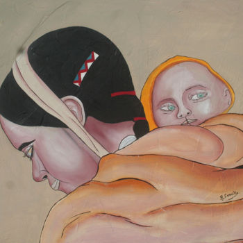 Painting titled "image-au-feminin-19…" by Roberto Lamaille, Original Artwork