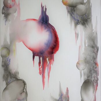 绘画 标题为“Nubo 2” 由Robert Serfati, 原创艺术品, 水彩 安装在木板上