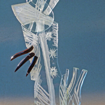 Sculpture titled "maquette in glass" by Robert Winslow, Original Artwork, Glass